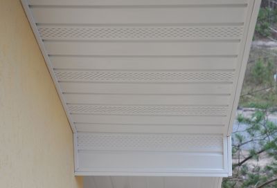 Finished Soffit with Decorative Trim